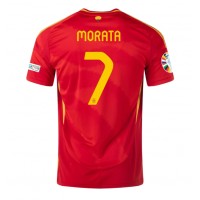 Maglie da calcio Spagna Alvaro Morata #7 Prima Maglia Europei 2024 Manica Corta